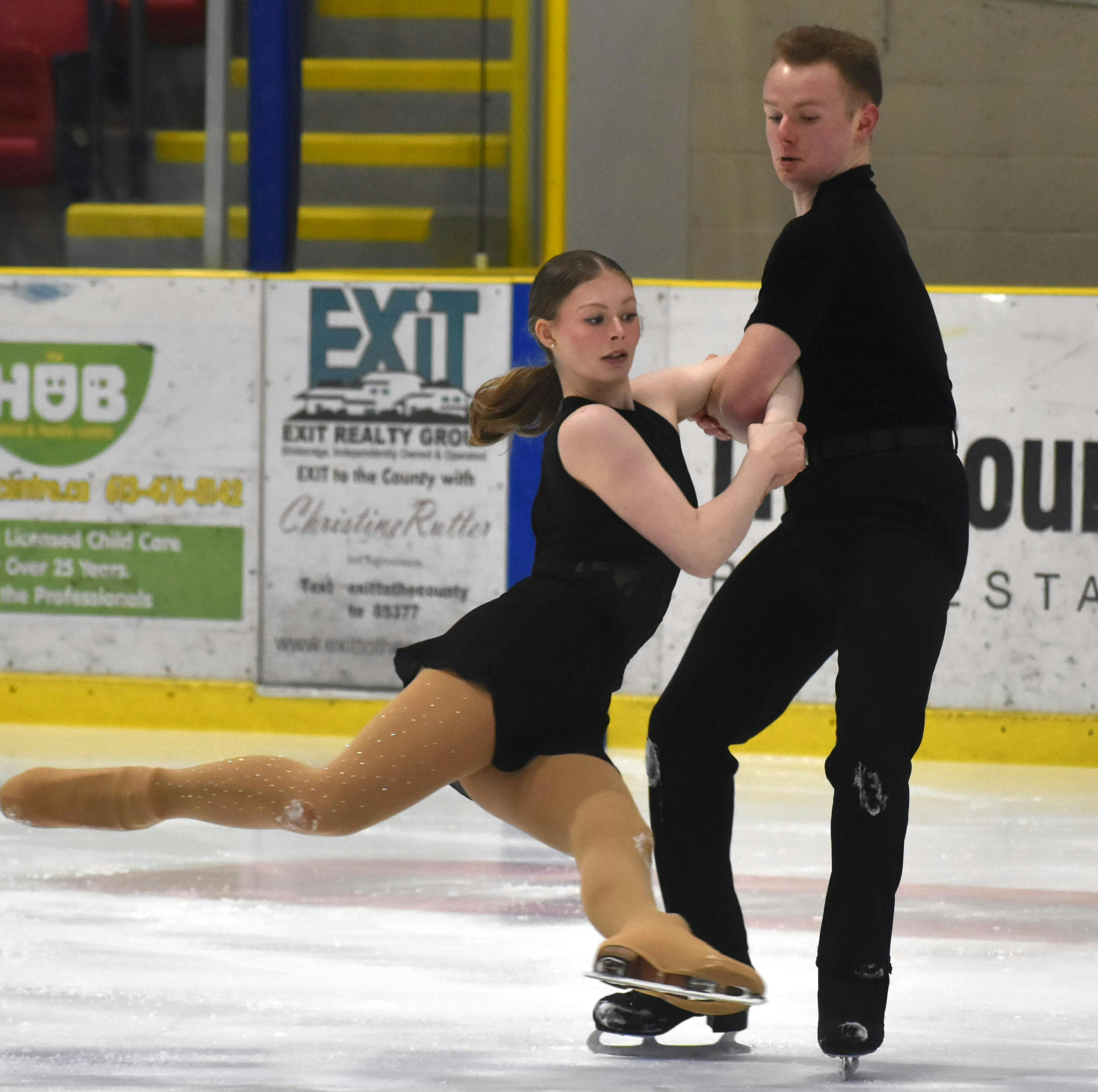 <p>Ice Dancers Anna MacKenzie and Wesley Lockwood. (Jason Parks/Gazette Staff)</p>
