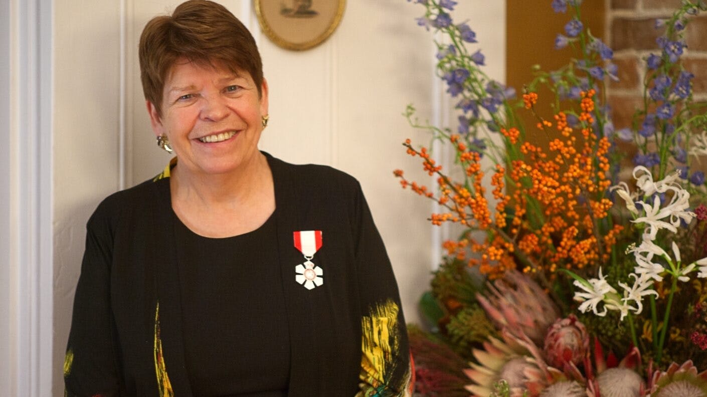 <p>Order of Canada recipient and Prince Edward County resident Sarah Hall. (Peter Coffman photo)</p>
